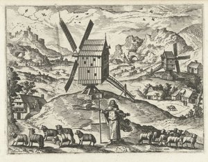 Landskap med Kristus som god hyrde Landskap, sjølandskap og fantasifulle bylandskap (serietittel)