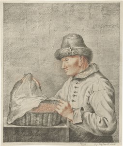 reker selger av Joannis Jacobus Bijlaert (signed by artist)