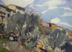 Landsby, appelsinlund av Joaquim Mir i Trinxet