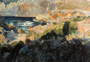 Viken Sant Vicenc. Maleri av Joaquim MIR I TRINXET av Joaquin Mir Trinxet