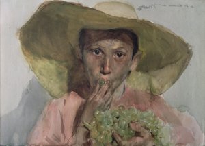 Barn som spiser druer av Joaquin Sorolla