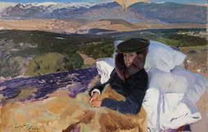 Rekonvalesent Maria i El Pardo, 1906. av Joaquin Sorolla y Bastida