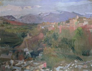 Granada av Joaquin Sorolla y Bastida