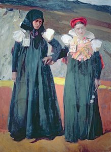 Tradisjonell kjole fra Anso-dalen av Joaquin Sorolla y Bastida