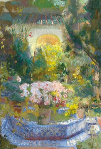 Gårdsplassen til Sorolla-huset av Joaquín Sorolla