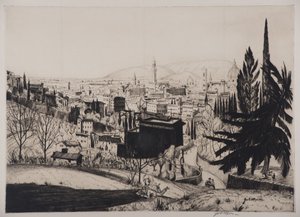 Firenze, 1924 (tørrpunkt)