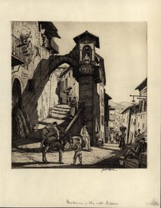 Madonna in the Wall, Subiaco, 1929 (tørrpunktgravering)