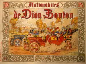 Plakatreklame for De Dion Bouton-biler, c1920-tallet