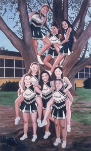 Jesuitt Cheerleaders in a Tree, 2002
