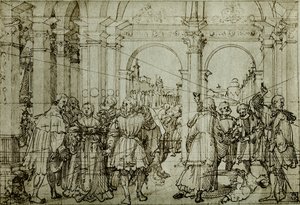 Historien til Lucretia av Joerg the Elder Breu