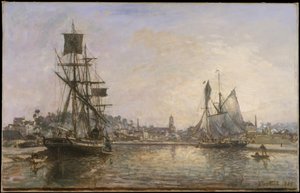 Honfleur av Johan Barthold Jongkind