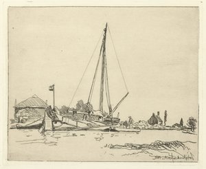Det forankrede skipet Seks nederlandske ansikter (serietittel) av Johan Barthold Jongkind