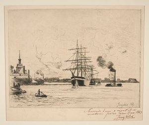 Den gamle havnen i Rotterdam av Johan Barthold Jongkind