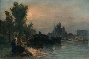 Måneskinn, c1870, 1903 av Johan Barthold Jongkind