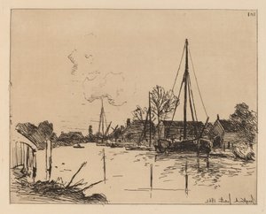 Kanalen (Le Canal) av Johan Barthold Jongkind