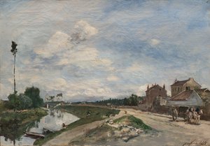 Seinen ved Bas-Meudon, 1865 av Johan Barthold Jongkind