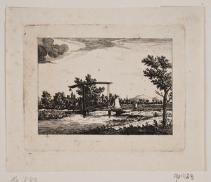 Landskap med vindebro av Johan Bülow
