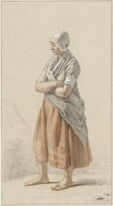 Stående jente, til venstre av Johan Christiaan Willem Safft