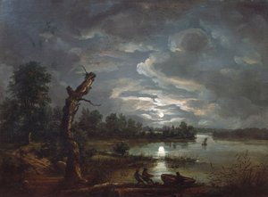 Esrum hav, ca. 1814 av Johan Christian Dahl