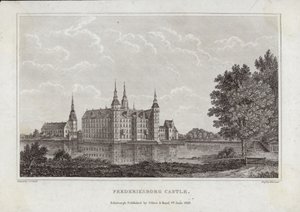 Frederiksborg slott av Johan Christian Dahl