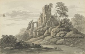 Slottsruinene i Wehlen av Johan Christian Dahl