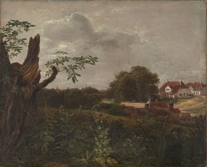 Det store vertshuset i Fredensborg av Johan Christian Dahl
