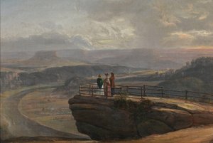 Utsikt fra Bastei av Johan Christian Dahl