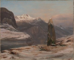 Winter at the Sognefjord av Johan Christian Dahl