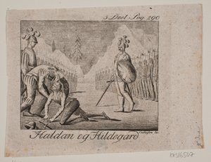 Vignet. Haldan og Hildegard av Johan Christoph Seehusen