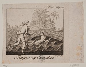 Vignetten. Tityrus og Eurydike av Johan Christoph Seehusen