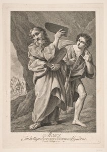 Moses i sin hellige iver over fedrenes avgudsdyrkelse