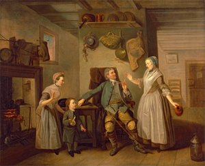 David Garrick og Mary Bradshaw i David Garricks The Farmer