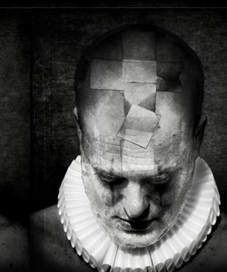 A clowns death (serie), 2016 (fotomanipulering) av Johan Lilja