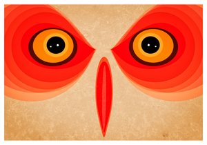 Owl, 2015 (digital kunst) av Johan Lilja