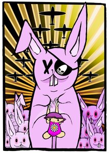 The Rabbits, 2012 (digitalt maleri) av Johan Lilja