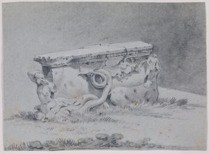 Antik romersk bordstøtte. av Johan Mandelberg
