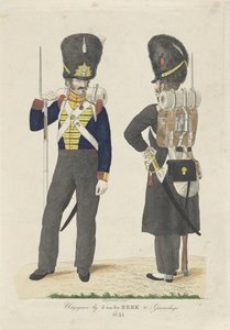 To infanterisoldater av Johan Martin Leydenroth