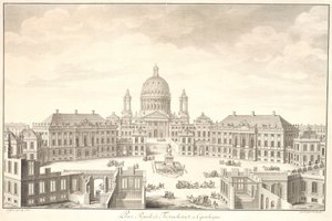 Place Royale fra Friedrichstadt til København av Johan Martin Preisler