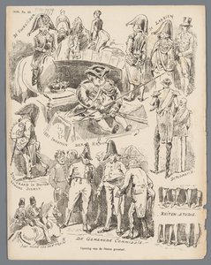 Tegneserie om åpningen av Generalstatene, 1870 Åpning av generalstatene (tittel på objekt)