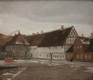 Vinterkveld i Ribe, Jylland