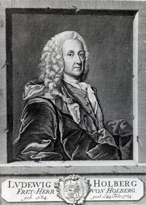 Ludvig Holberg, gravert av Johann Martin Bernigeroth, 1757 av Johan Roselius