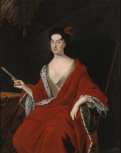 Catherine Opalinska, reine de Pologne - Portrett av Catherine Opalinska (1680-1747), dronning av Polen, av Starbus, Johan (1679-1724). Olje på lerret. Mål: 145x117 cm. Nationalmuseum Stockholm av Johan Starbus
