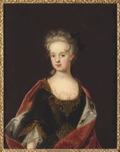 Marie Leczinska, reine de France - Portrett av Marie Leszczynska, dronning av Frankrike (1703-1768), av Starbus, Johan (1679-1724). Olje på lerret av Johan Starbus