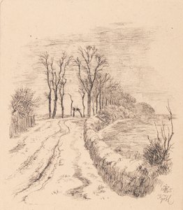 Allé ved Vallø av Johan Thomas Lundbye