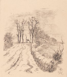 Allé ved Vallø av Johan Thomas Lundbye