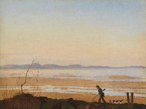 En kveld ved Arresø, ca. 1837. av Johan Thomas Lundbye