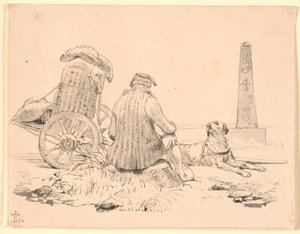 Selgeren og hunden hans av Johan Thomas Lundbye