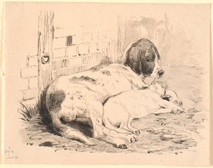 De to venner av Johan Thomas Lundbye