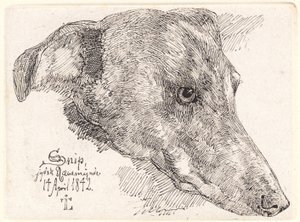 Hundehoved, Snip av Johan Thomas Lundbye