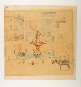 Piazza Barberini av Johan Thomas Lundbye